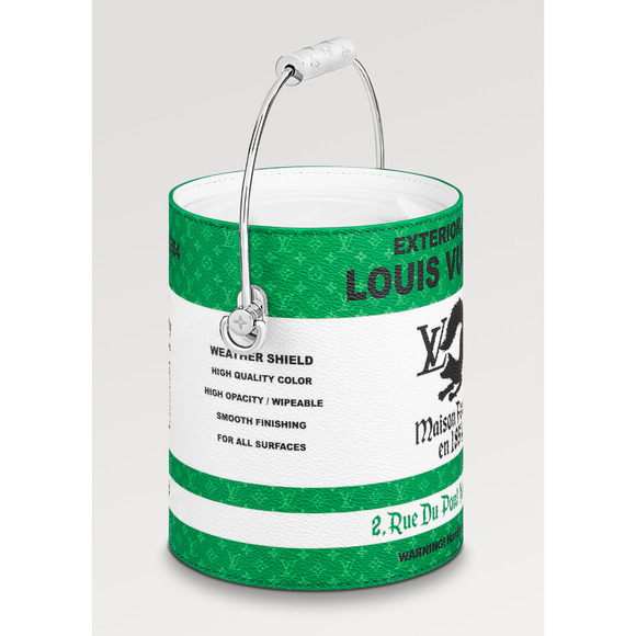 Louis Vuitton Green LV Paint Can Monogram Top Handle Shoulder Crossbody Bag - Picture 6 of 14